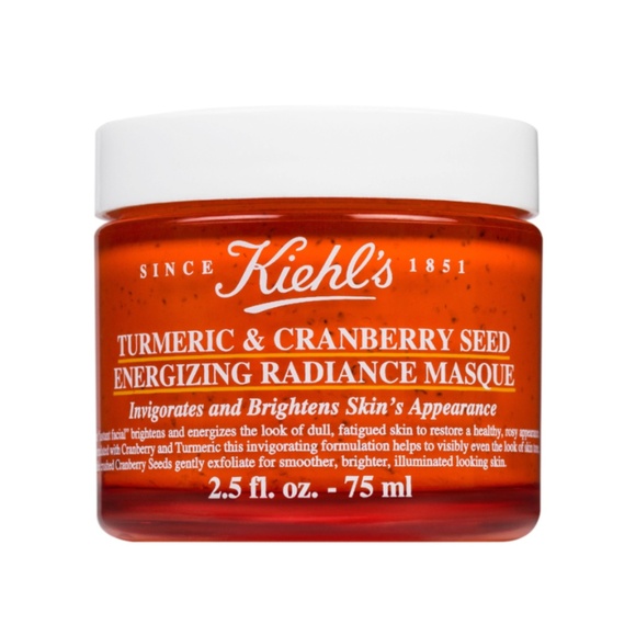 Kiehl's Turmeric & Cranberry Seed Energizing Radiance Masque 2.5 fl oz 75 ml NEW - Picture 1 of 4